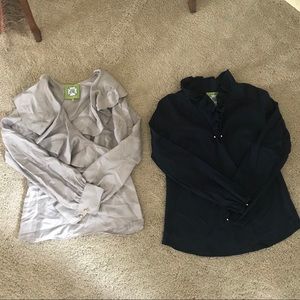 Elizabeth McKay Ruffle Blouses sz 2